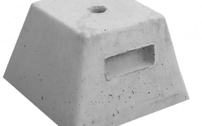 Base sombrilla de hormigón