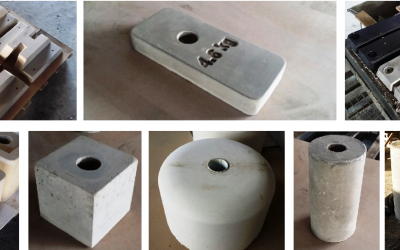 Contrapesos a medida para estructuras provisionales.