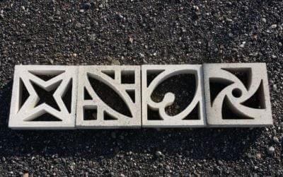 Celosias de hormigón para interior y exterior.